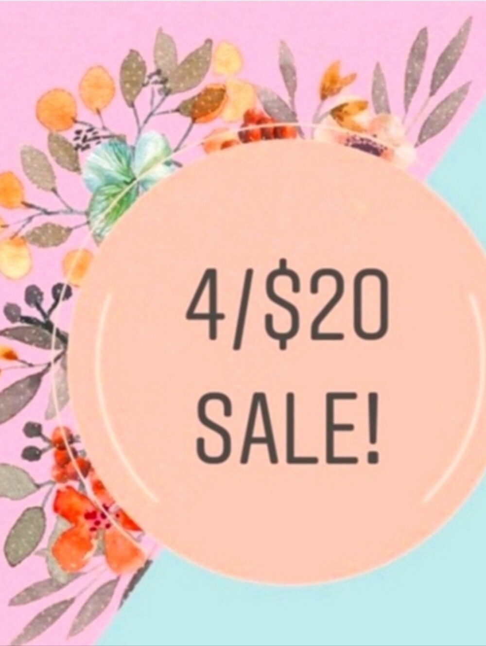 Sale With Items On 4/$20